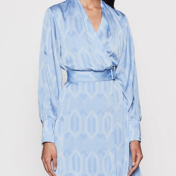 Equipment Fanetta Wrap Dress, - Picture 3 of 8